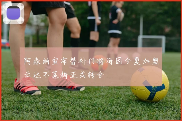 阿森纳宣布替补门将海因今夏加盟云达不莱梅正式转会